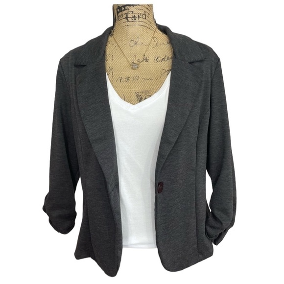 Boutique Dark Grey Short Length Blazer/Jacket - Picture 2 of 11